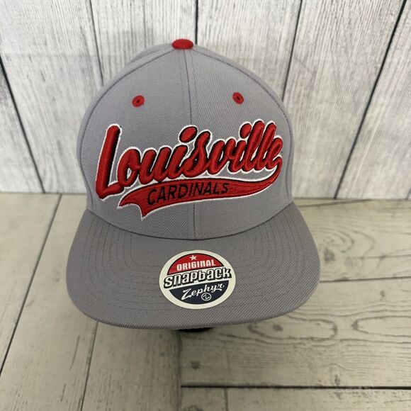 Zephyr NCAA Louisville Cardinals Cap Hat Snapback Adjustable Logo Football - Picture 1 of 8